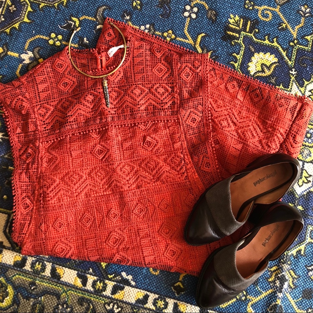 Ministry of style burnt orange lace dress - Picture 6 of 10